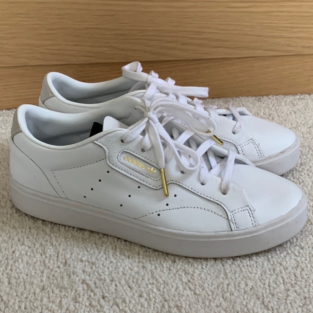 Adidas Originals Sleek sneakers white/white/crystal 7.5